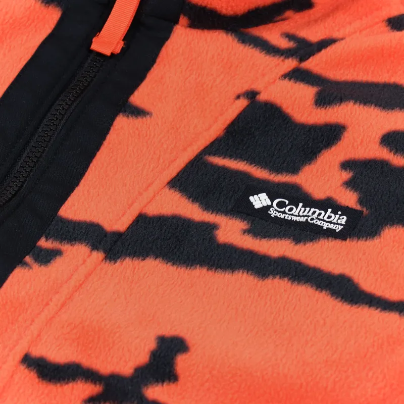 Columbia Field ROC Backbow Fleece Red Quartz Black Fields Camo-7