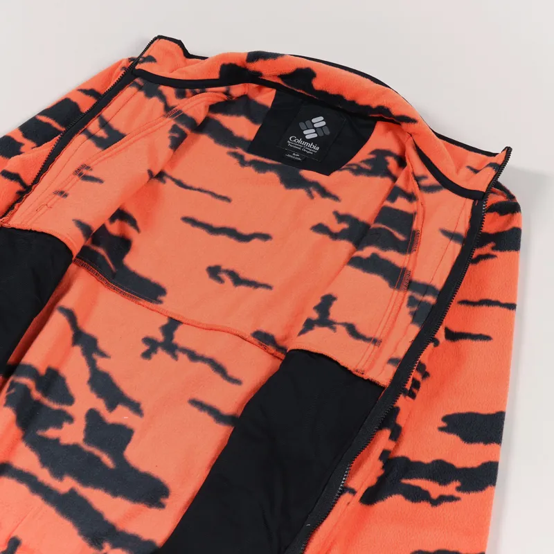 Columbia Field ROC Backbow Fleece Red Quartz Black Fields Camo-4