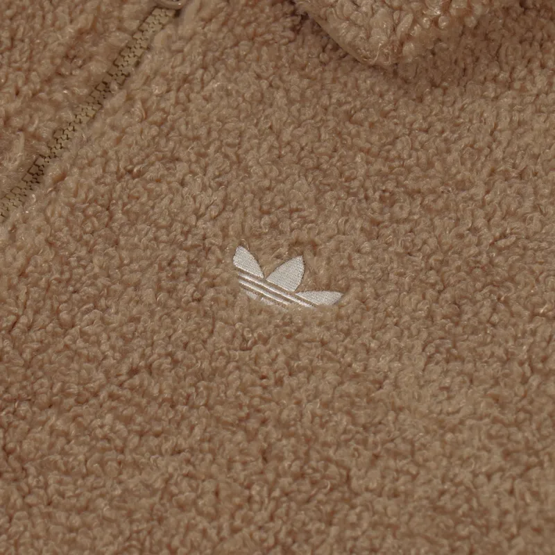 Adidas Skateboarding Fleece Track Top Cardboard Green Aluminium-7