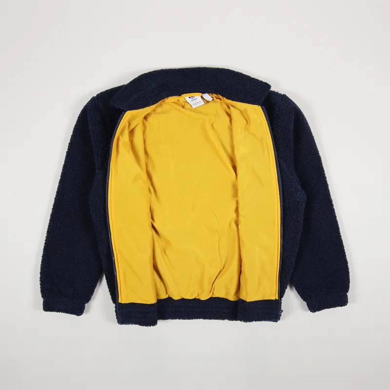 Adidas Skateboarding Fleece Track Top Navy Gold Red-1
