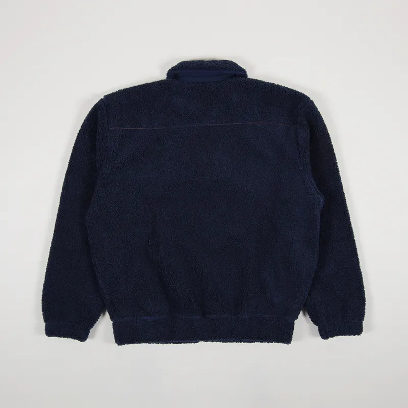 Adidas Skateboarding Fleece Track Top Navy Gold Red-2