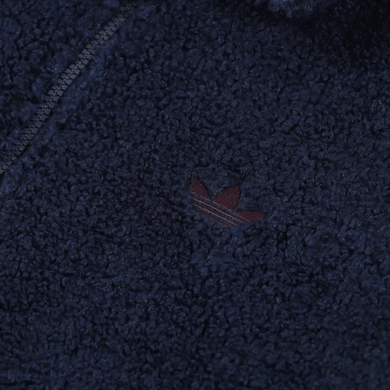 Adidas Skateboarding Fleece Track Top Navy Gold Red-7