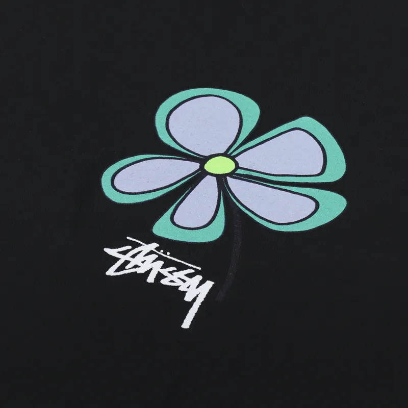 Stussy Flower T Shirt Black-5