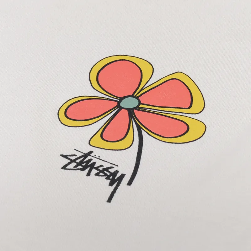 Stussy Flower T Shirt Smoke-5