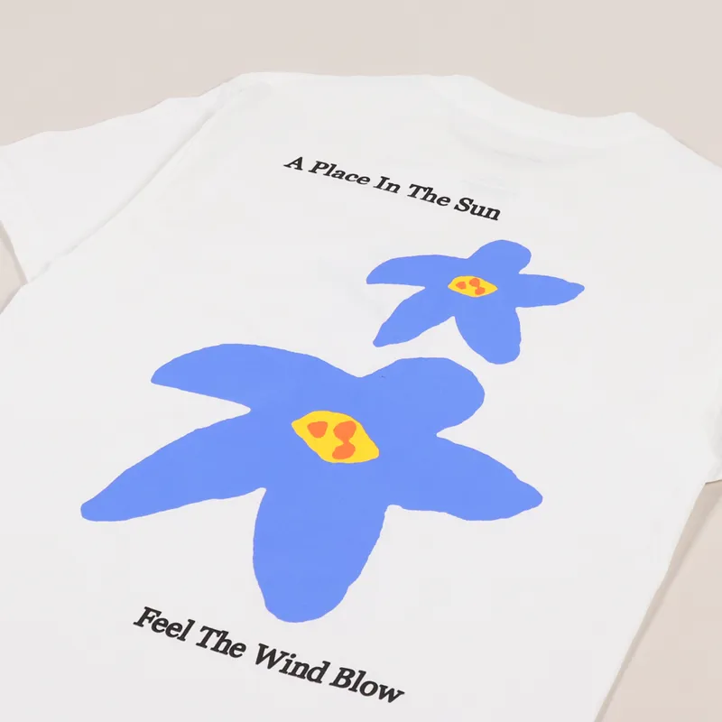 Butter Goods Flowers T Shirt White-2