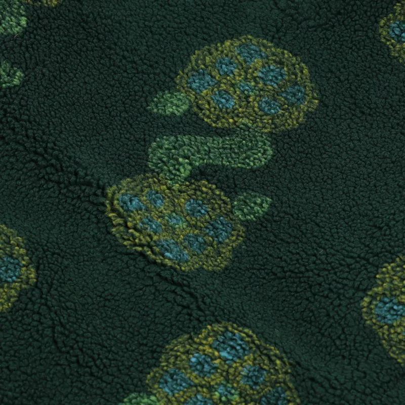 Stussy Flor Sherpa Mock Neck Fleece Green-8