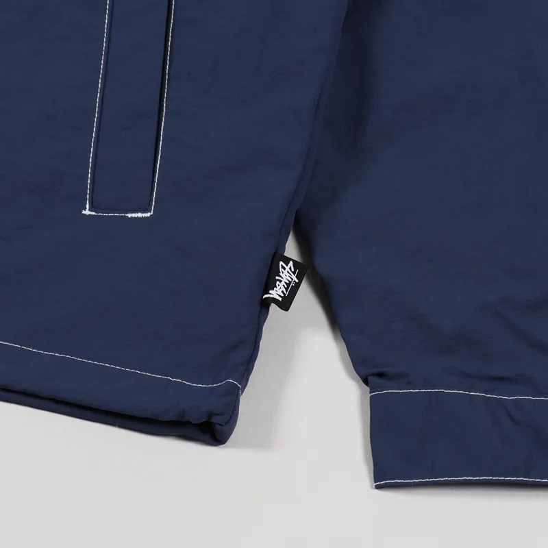 Stussy Mens Lightweight Folsom Coach Jacket Navy Blue