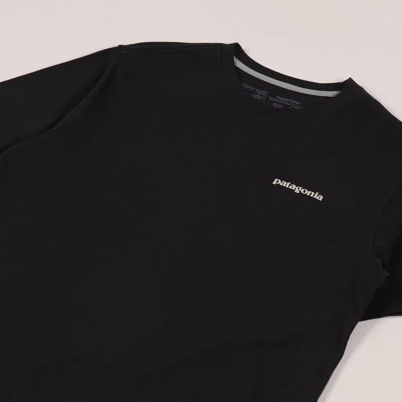 Patagonia Flying Fish Organic T Shirt Black-3