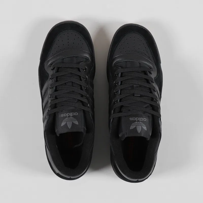 Adidas Skateboarding Forum 84 Low ADV Shoes Black Red-3