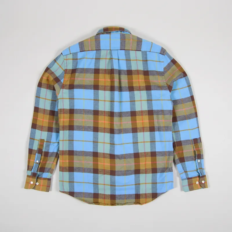 Portuguese Flannel Friendly Check Shirt Blue-1