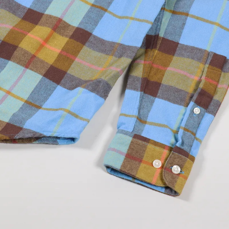 Portuguese Flannel Friendly Check Shirt Blue-3