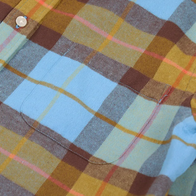 Portuguese Flannel Friendly Check Shirt Blue-5