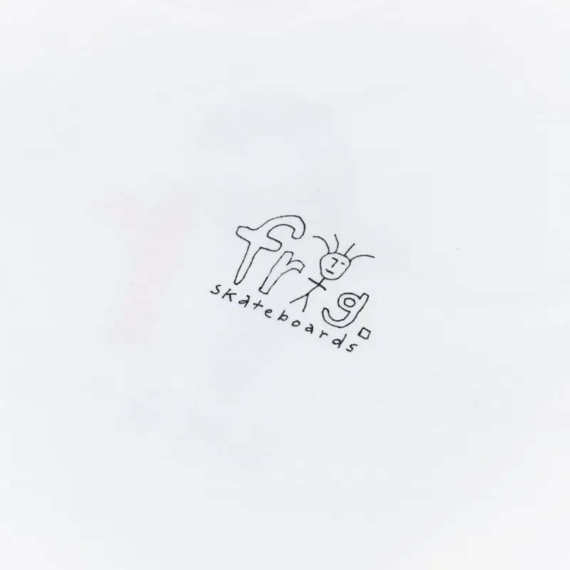 Frog Skateboards Frogman Logo Long Sleeve T Shirt White-6
