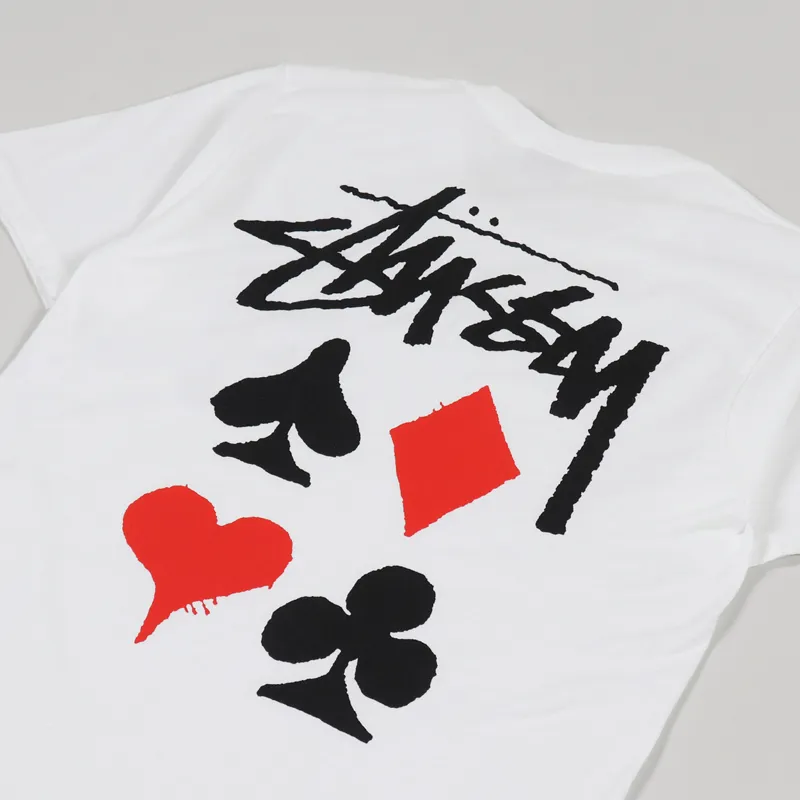 Stussy Full Deck 2 T Shirt White-2