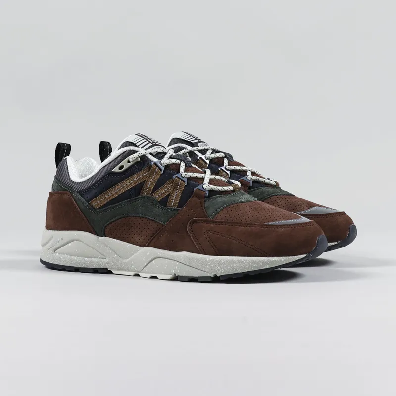Karhu Mens Suede Fusion 2.0 Shoes Fudgesickle Thyme Trainers