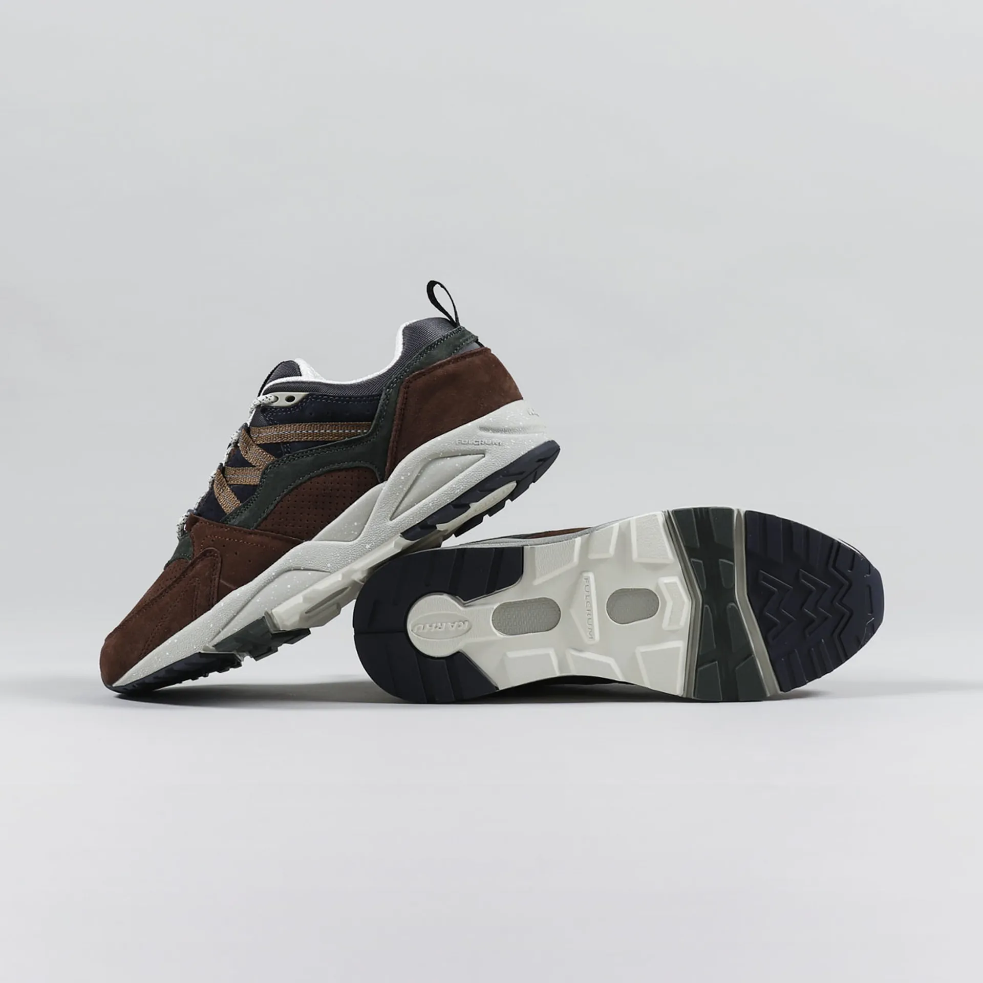 Karhu Mens Suede Fusion 2.0 Shoes Fudgesickle Thyme Trainers