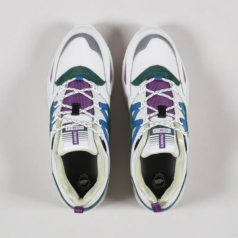 Karhu Fusion 2.0 Shoes Bright White Blue Spruce-3