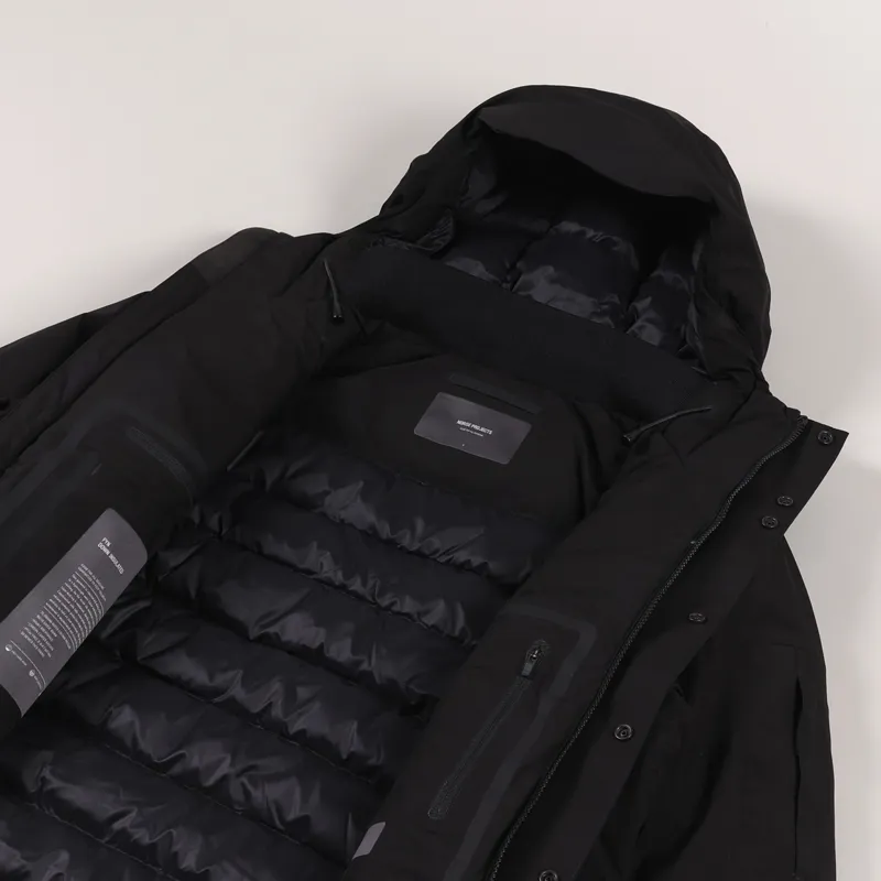 Norse Projects Mens Winter Fyn Down 2.0 GORE-TEX Jacket Black