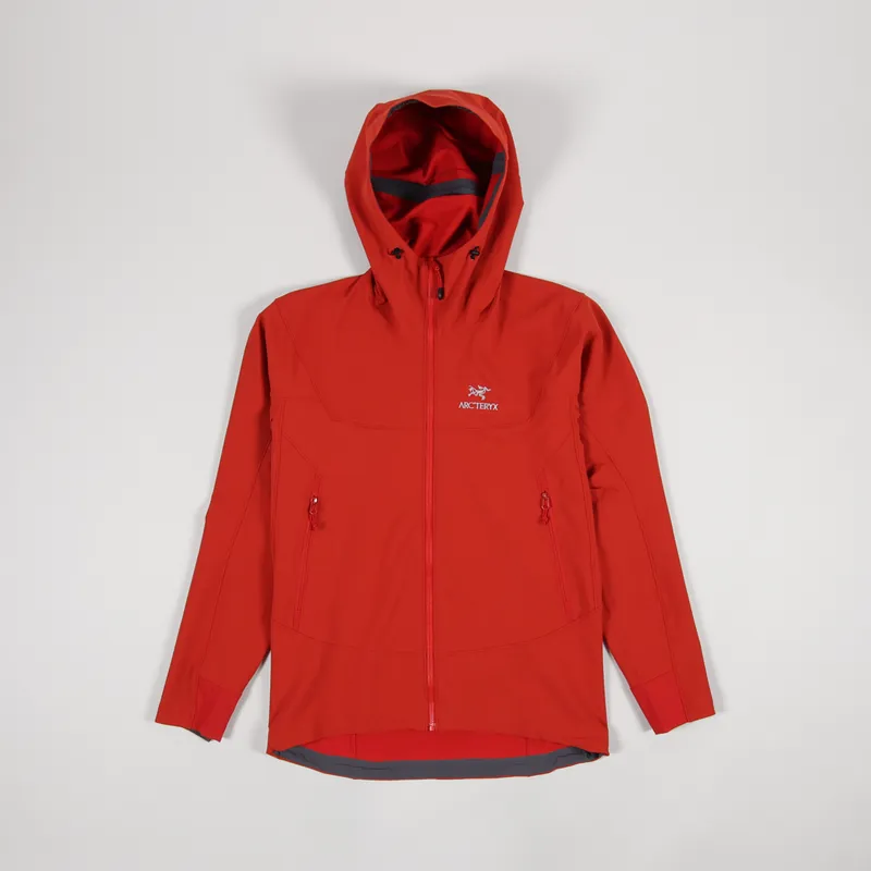 Arcteryx Mens Technical Gamma LT Hoody Helios Red Jacket