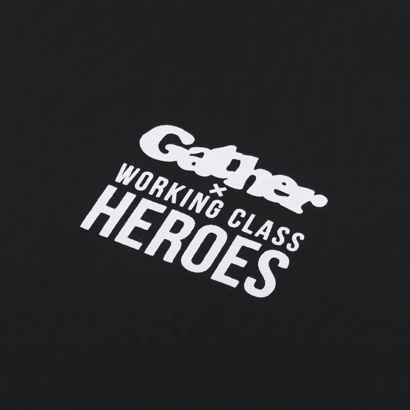 Working Class Heroes x Gather T Shirt Black-6