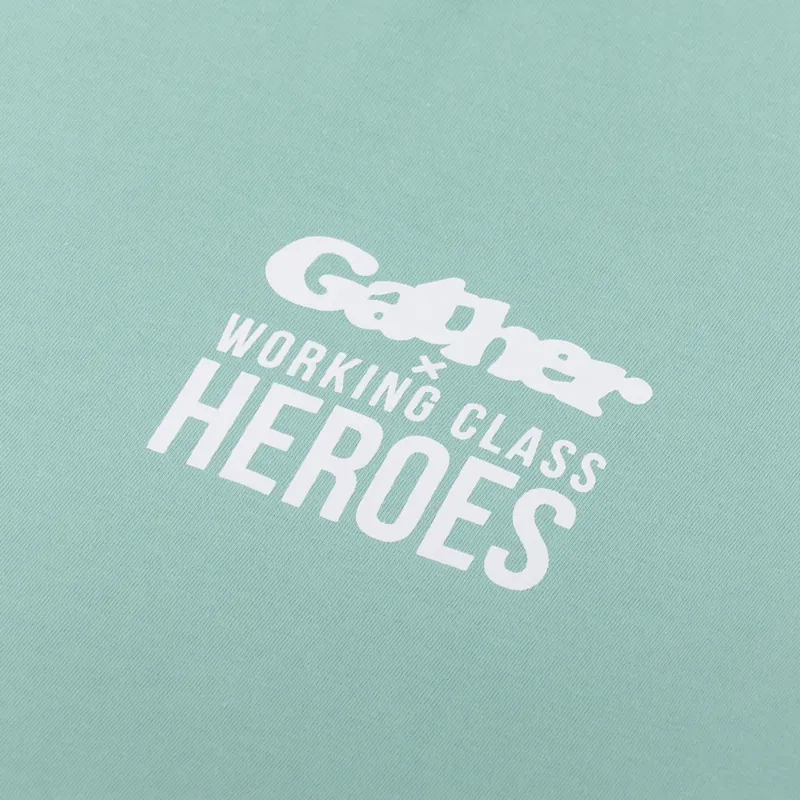 Working Class Heroes x Gather T Shirt Dusty Mint-6