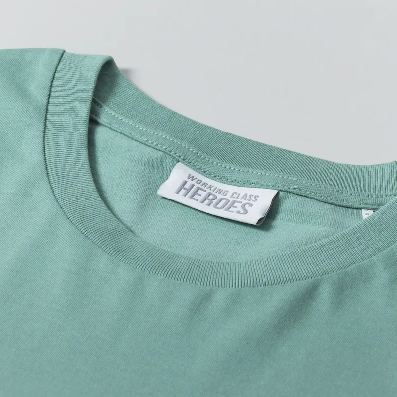 Working Class Heroes x Gather T Shirt Dusty Mint-7