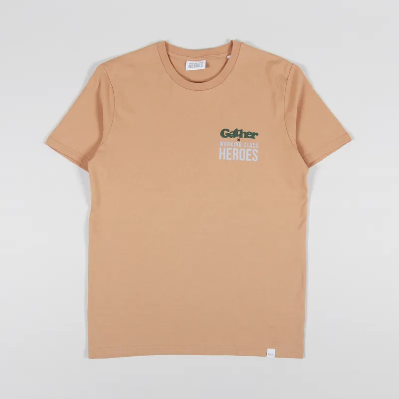 Working Class Heroes x Gather T Shirt Mushroom-1
