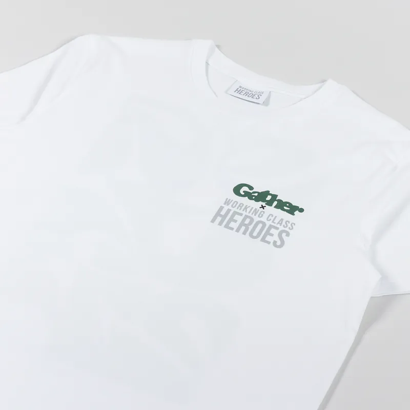 Working Class Heroes x Gather T Shirt White-3
