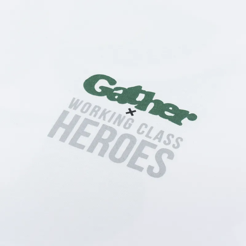 Working Class Heroes x Gather T Shirt White-6