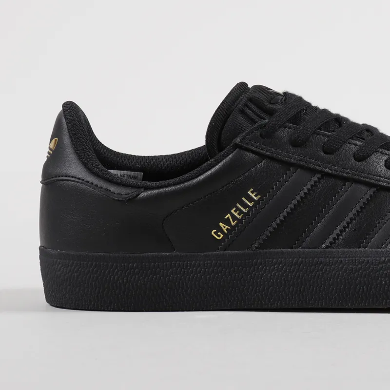Adidas Skateboarding Gazelle ADV Shoes Black Gold-4