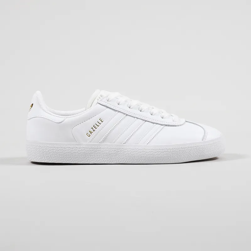 Adidas Skateboarding Gazelle ADV Shoes White Gold-3