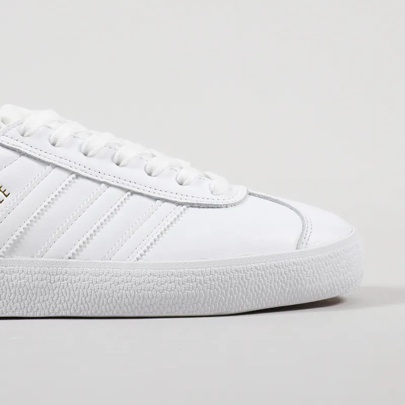 Adidas Skateboarding Gazelle ADV Shoes White Gold-6