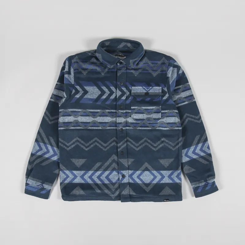 Penfield Geo Brushed Shirt Blue Wing Teal