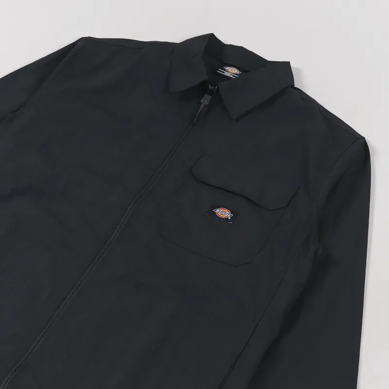 Dickies Glacier View Long Sleeve Overshirt Black-3