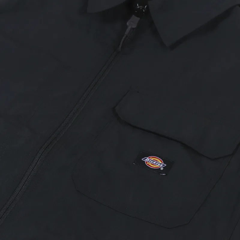 Dickies Glacier View Long Sleeve Overshirt Black-7
