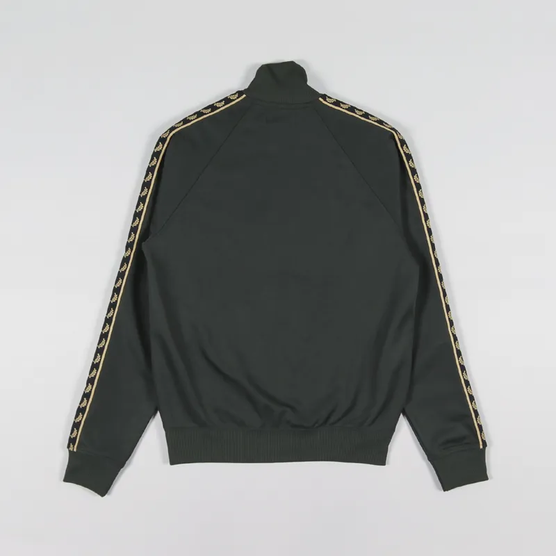 Fred Perry Gold Tape Track Jacket Hunting Green-2