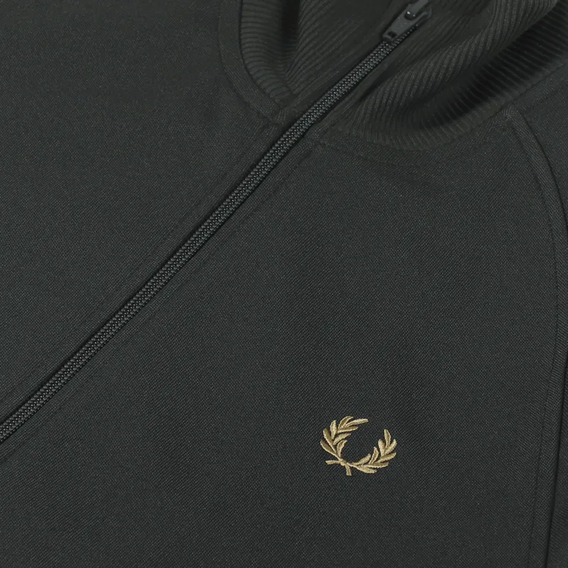 Fred Perry Gold Tape Track Jacket Hunting Green-7