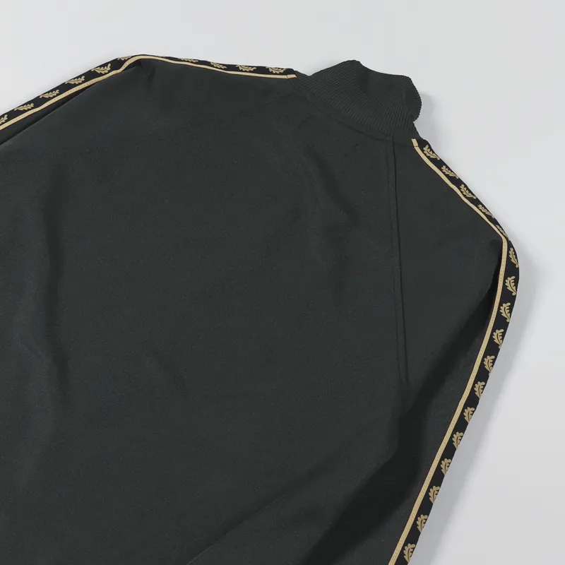 Fred Perry Gold Tape Track Jacket Hunting Green-5