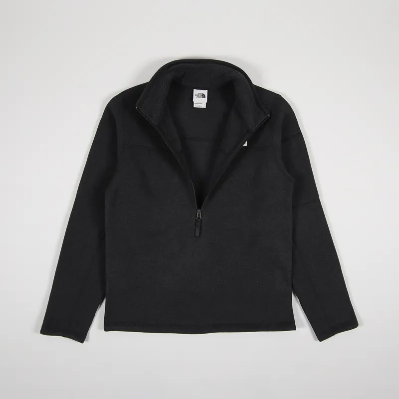 The North Face Mens Gordon Lyons Quarter Zip Fleece Black Heather