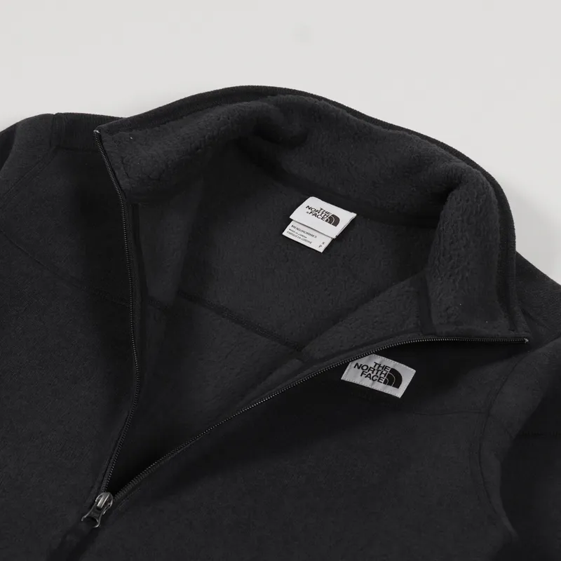 The North Face Gordon Lyons Quarter Zip Fleece Black Heather-4