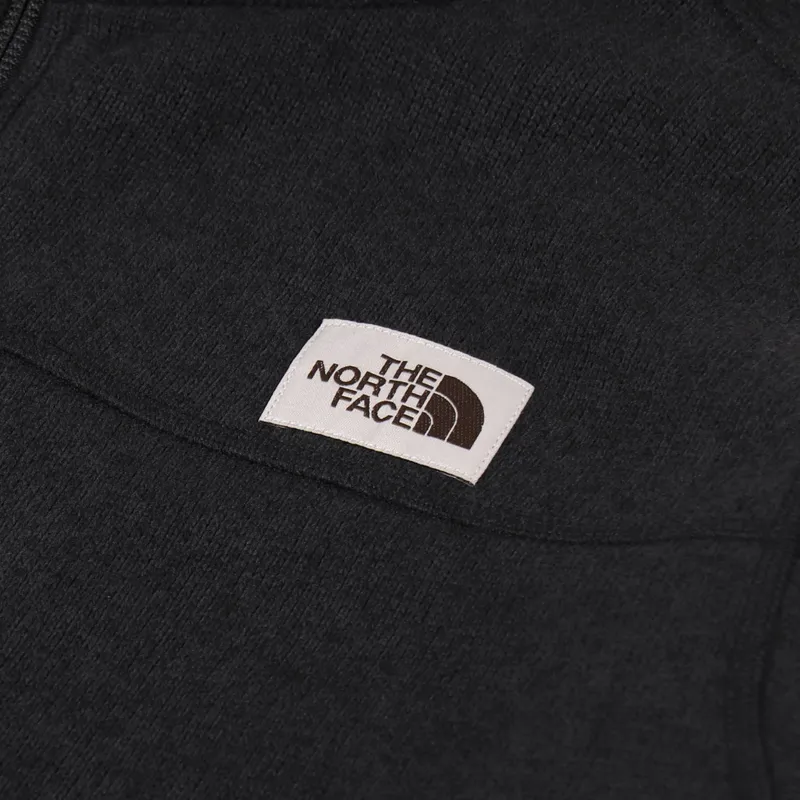 The North Face Gordon Lyons Quarter Zip Fleece Black Heather-5