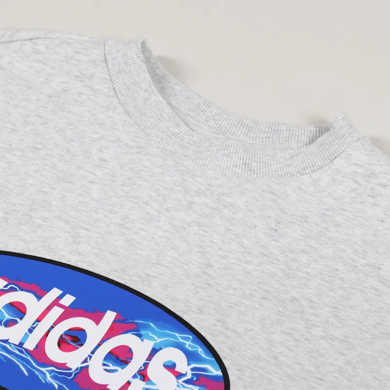 Adidas Skateboarding Oval Sweat Light Grey Heather-5