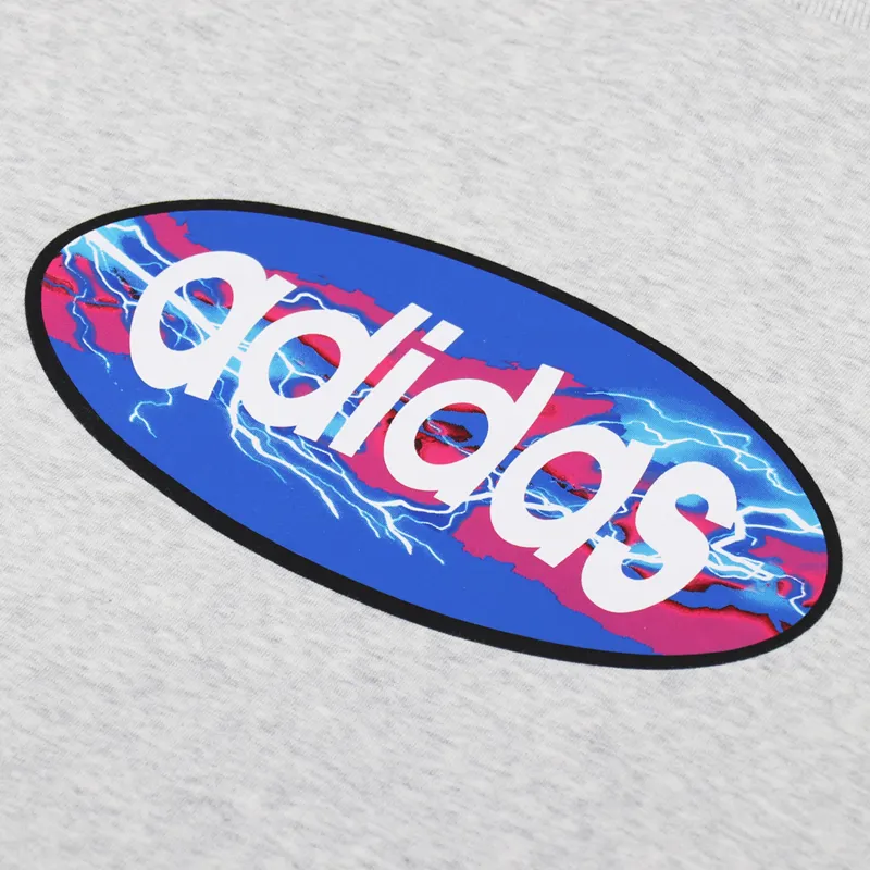Adidas Skateboarding Oval Sweat Light Grey Heather-2