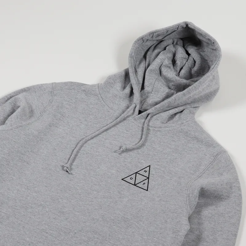 Huf Essentials Triple Triangle Hoodie Grey Heather-3