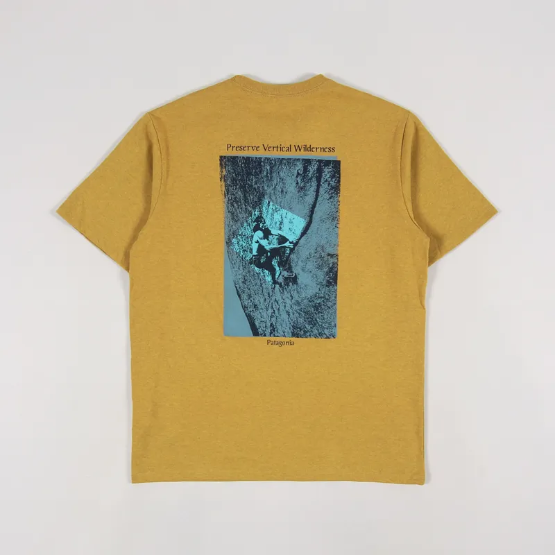 Patagonia Granite Magic Pocket ResponsibiIli-Tee Hawk Gold