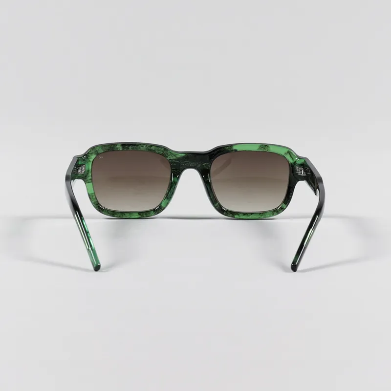 A.Kjaerbede Halo Sunglasses Green Marble Transparent-4