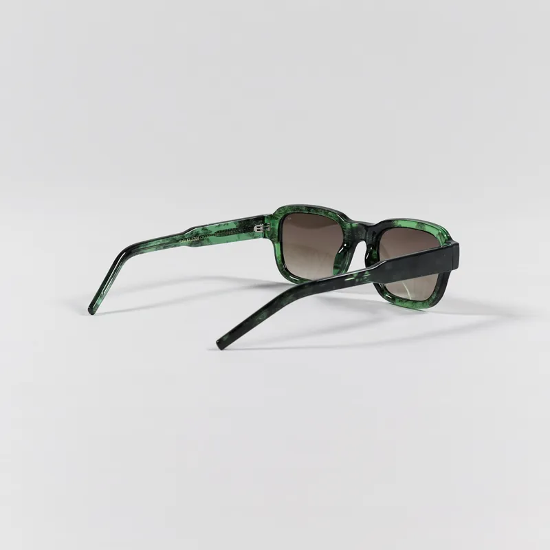 A.Kjaerbede Halo Sunglasses Green Marble Transparent-2
