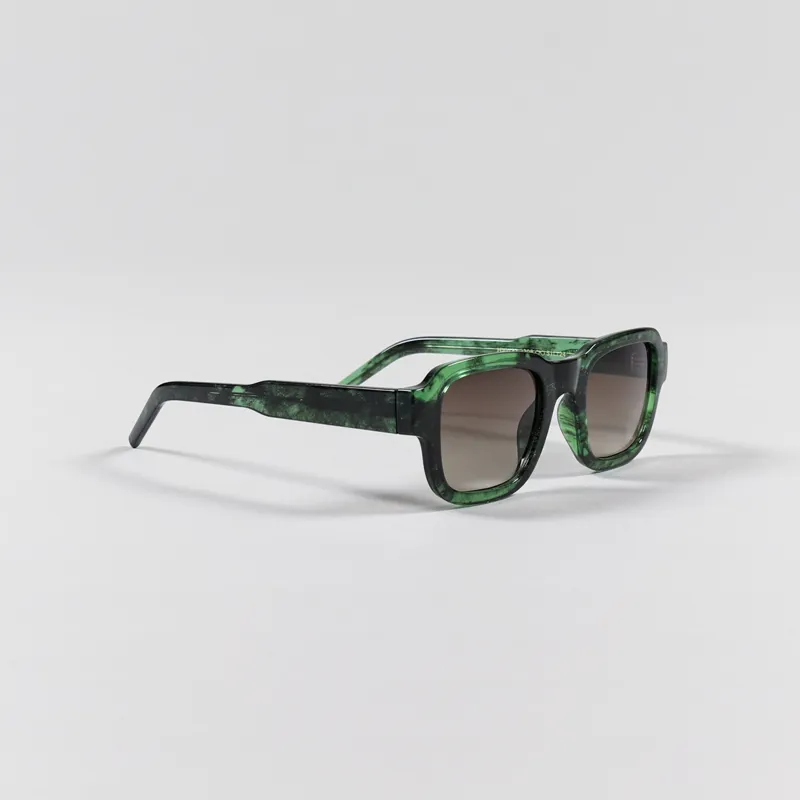 A.Kjaerbede Halo Sunglasses Green Marble Transparent-5