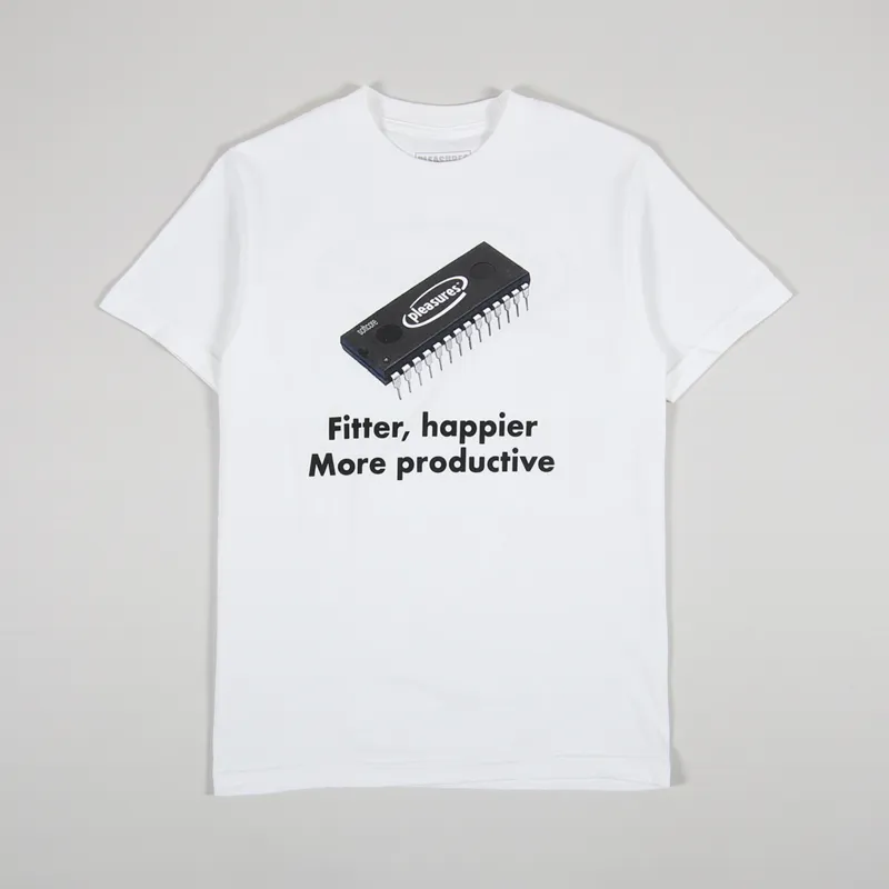 Pleasures Happier T Shirt White