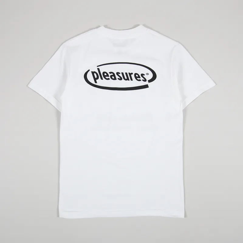 Pleasures Happier T Shirt White-1
